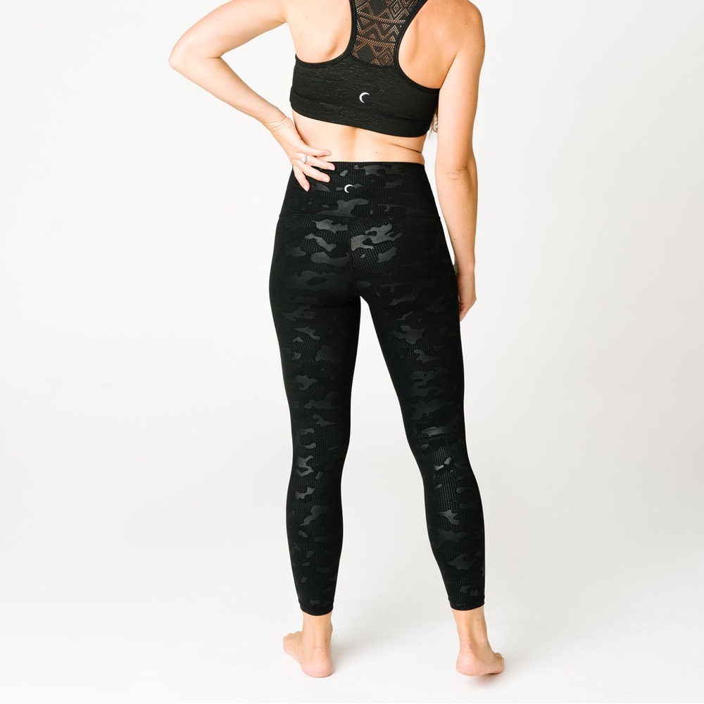 Zyia Black Battleship Camo Luxe Leggings
